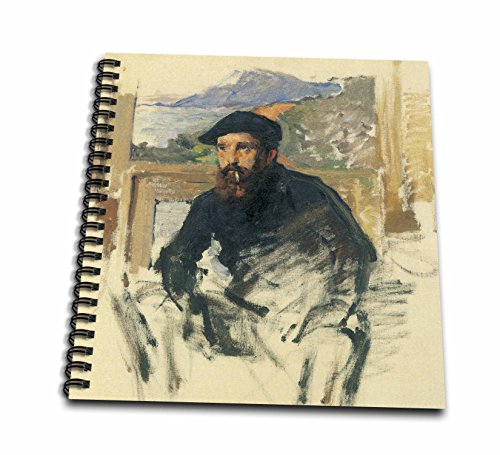 0498126605023 - 3DROSE DB_126605_2 SELF-PORTRAIT IN HIS ATELIER BY CLAUDE MONET, 1884 MEMORY BOOK, 12 BY 12-INCH