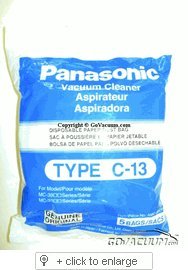 4984824433779 - PANASONIC TYPE C-13 BAGS #AMC-S5EP- GENUINE - 5 PACK