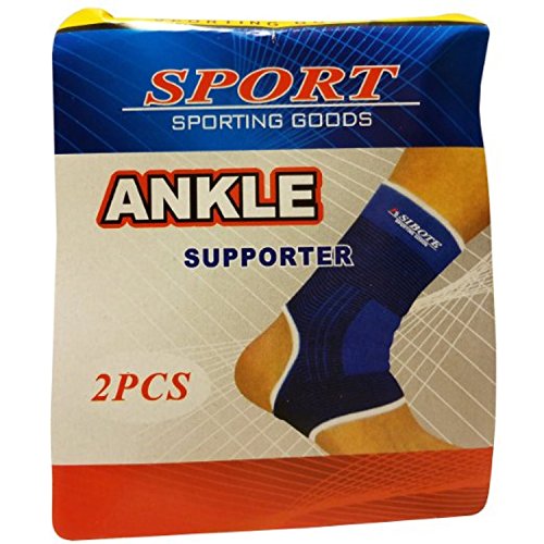 4984951652166 - 1 PAIR ANKLE SUPPORT COMPRESSION SLEEVE FOR ARTHERITIS PAIN RELIEVING MUSCLE RELAXING ANKLE SUPPORT