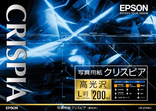 4988617039735 - 200 SHEETS KL200SCKR EPSON PHOTO PAPER CRISPIA <HIGH GLOSS> L-SIZE (JAPAN IMPORT)