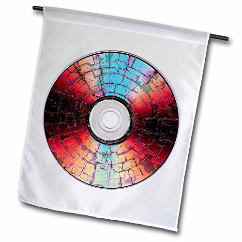 0499046795016 - 3DROSE FL_46795_1 BURNT CONTEMPORARY/DECORATIVE/DVD/VCD/DISC/SOFTWARE/MODERN GARDEN FLAG/12 BY 18-INCH
