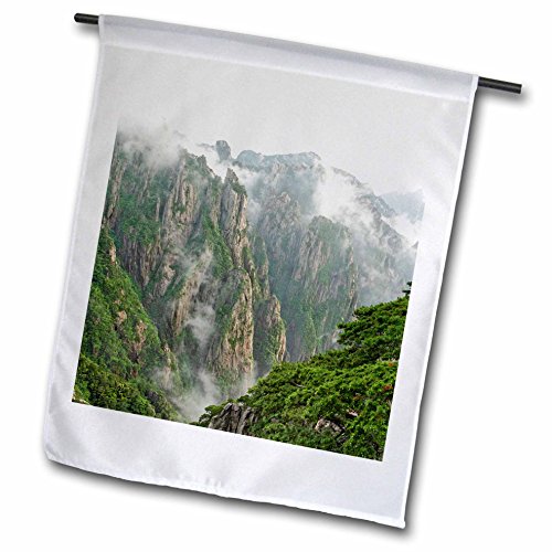 0499073870021 - DANITA DELIMONT - MOUNTAINS - MIST ON PEAKS AND VALLEYS, GRAND CANYON, MT. HUANG SHAN -AS07 AJE0121 - ADAM JONES - 18 X 27 INCH GARDEN FLAG (FL_73870_2)