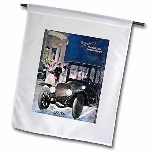 0499126161021 - BLN VINTAGE AUTOMOBILES AND RACING - VINTAGE LOZIER THE QUALITY CAR FOR QUALITY PEOPLE ADVERTISING POSTER - 18 X 27 INCH GARDEN FLAG (FL_126161_2)