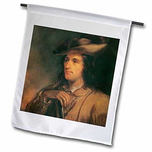 0499126714029 - BLN AMERICAN WEST FINE ART COLLECTION - ANTOINE CLEMENT, THE GREAT HUNTER BY ALFRED JACOB MILLER AMERICAN WEST - 18 X 27 INCH GARDEN FLAG (FL_126714_2)