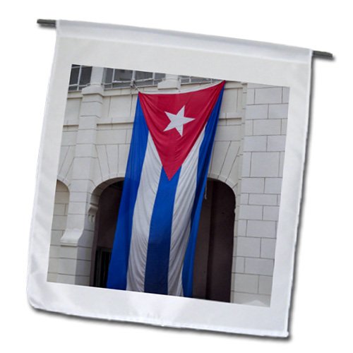 0499134343020 - DANITA DELIMONT - FLAGS - CUBA, HAVANA, MUSEO DE LA REVOLUCION, CUBAN FLAG - CA11 WBI0252 - WALTER BIBIKOW - 18 X 27 INCH GARDEN FLAG (FL_134343_2)