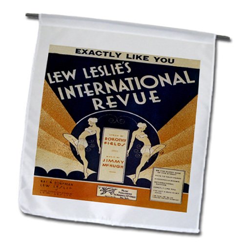 0499154821027 - BLN VINTAGE SONG SHEET COVERS - EXACTLY LIKE YOU LEW LESLIES INTERNATIONAL REVUE SONG SHEET COVER - 18 X 27 INCH GARDEN FLAG (FL_154821_2)