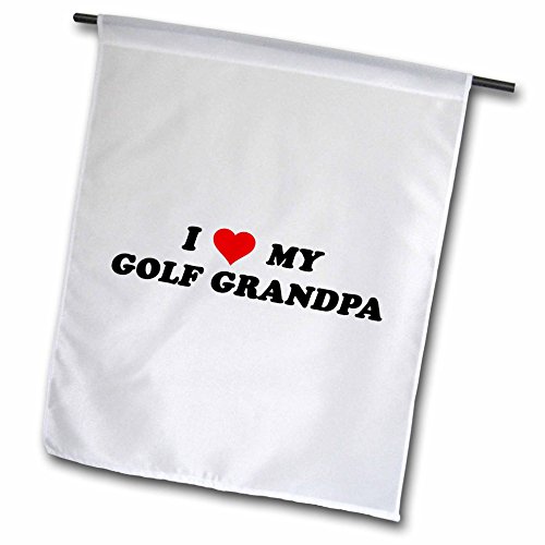 0499163959025 - TORYANNE COLLECTIONS EXPRESSIONS - I HEART MY GOLF GRANDPA - 18 X 27 INCH GARDEN FLAG (FL_163959_2)