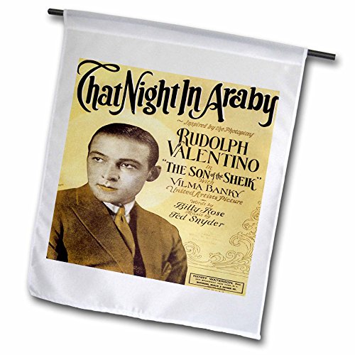 0499169958022 - BLN VINTAGE SONG SHEET COVERS REPRODUCTIONS - THAT NIGHT IN ARABY BY BILLY ROSE AND TED SNYDER - 18 X 27 INCH GARDEN FLAG (FL_169958_2)