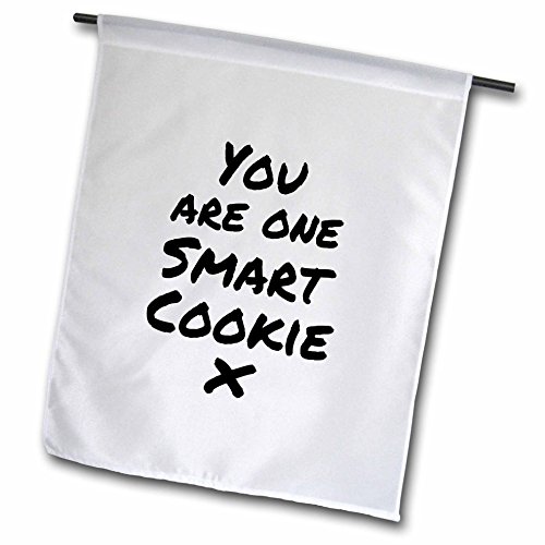 0499195633016 - INSPIRATIONZSTORE FEEL GOOD COMPLIMENTS - YOU ARE ONE SMART COOKIE X - FEEL GOOD CLEVER COMPLIMENT MESSAGE NOTE - 12 X 18 INCH GARDEN FLAG (FL_195633_1)