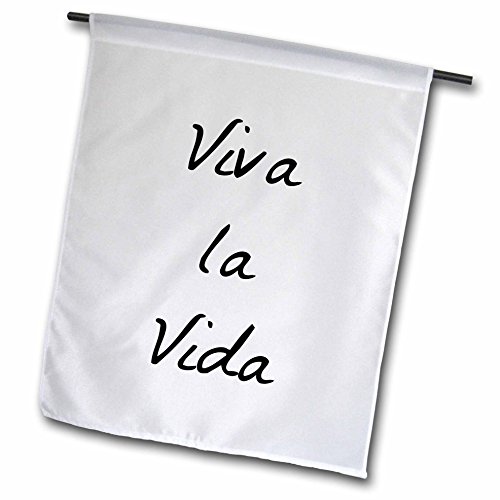 0499220061012 - XANDER SPANISH QUOTES - PRINT OF TEXT VIVA LA VIDA - 12 X 18 INCH GARDEN FLAG (FL_220061_1)