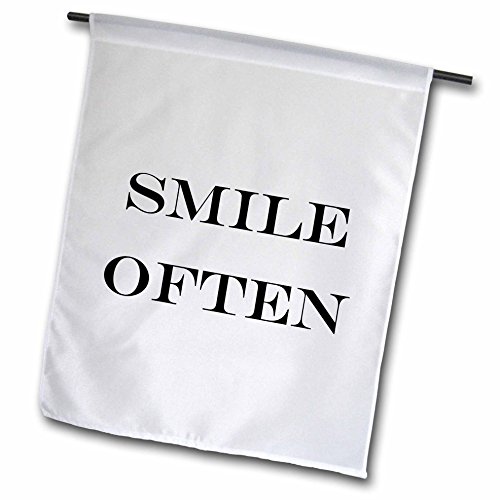 0499224536011 - TORY ANNE COLLECTIONS QUOTES - SMILE OFTEN - 12 X 18 INCH GARDEN FLAG (FL_224536_1)