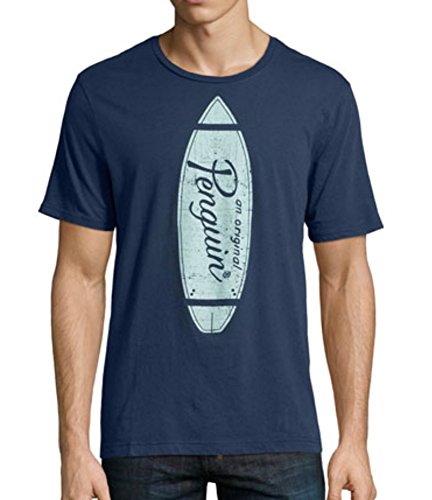0049952869679 - ORIGINAL PENGUIN MUNSINGWEAR MEN'S SURFBOARD LOGO T SHIRT BLUE SIZE MEDIUM