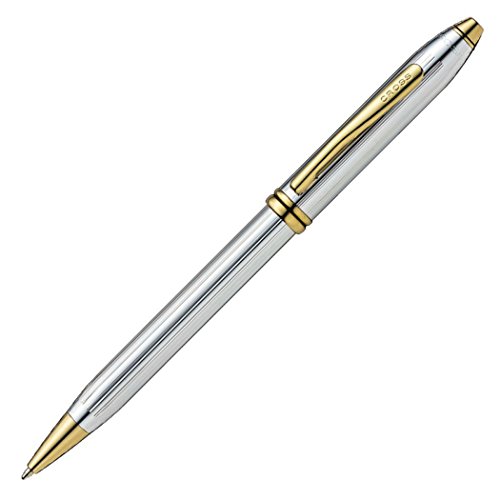 4997596003569 - CROSS TOWNSEND, MEDALIST, BALLPOINT PEN, POLISHED CHROME AND 23 KARAT GOLD PLATED APPOINTMENTS