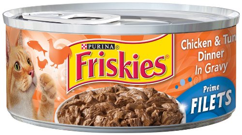 0050000100460 - FRISKIES WET CAT FOOD, PRIME FILETS, WITH CHICKEN & TUNA DINNER IN GRAVY, 5.5-OUNCE CAN, PACK OF 24