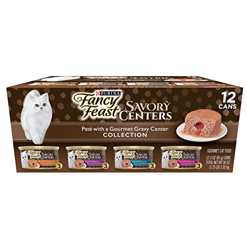 0050000172986 - PURINA FANCY FEAST SAVORY CENTERS IN GRAVY ADULT CANNED WET CAT FOOD - PACK OF 2