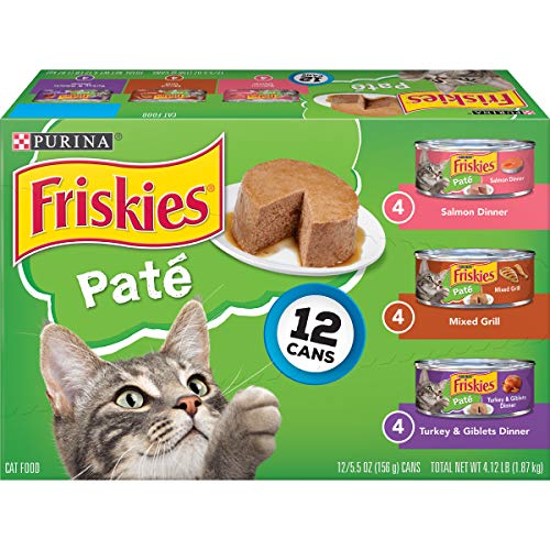 0050000183784 - FRISKIES WET CAT FOOD, CLASSIC PATE, 3-FLAVOR VARIETY PACK, 5.5-OUNCE CAN, PACK OF 24