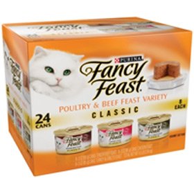0050000277292 - FANCY FEAST CLASSIC POULTRY & BEEF FEAST VARIETY PACK CANNED CAT FOOD 24 - 3OZ CANS