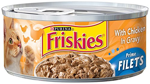 0050000281190 - FRISKIES WET CAT FOOD, PRIME FILETS, WITH CHICKEN IN GRAVY, 5.5-OUNCE CANS, PACK OF 24