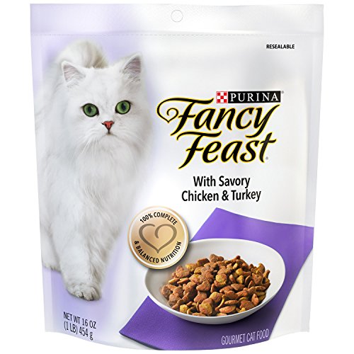 0050000462919 - FANCY FEAST GOURMET DRY CAT FOOD, WITH SAVORY CHICKEN & TURKEY, 16-OUNCE POUCH, PACK OF 12