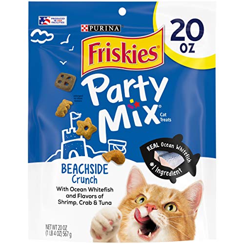 0050000544592 - PURINA FRISKIES MADE IN USA FACILITIES CAT TREATS, PARTY MIX BEACHSIDE CRUNCH - 20 OZ. POUCH
