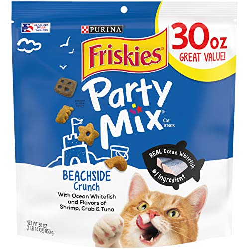0050000544677 - PURINA FRISKIES MADE IN USA FACILITIES CAT TREATS, PARTY MIX BEACHSIDE CRUNCH - 30 OZ. POUCH