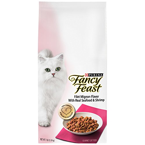 0050000572878 - FANCY FEAST GOURMET DRY CAT FOOD, FILET MIGNON FLAVOR WITH REAL SEAFOOD & SHRIMP, 7-POUND BAG, PACK OF 1