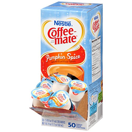 0050000755202 - COFFEE-MATE COFFEE CREAMER, PUMPKIN SPICE LIQUID CREAMER SINGLES, 50 COUNT (PACK OF 4)
