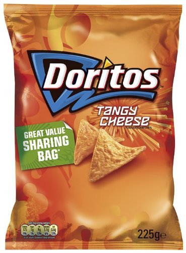 5000328443805 - DORITOS TANGY CHEESE 225 G (PACK OF 12)