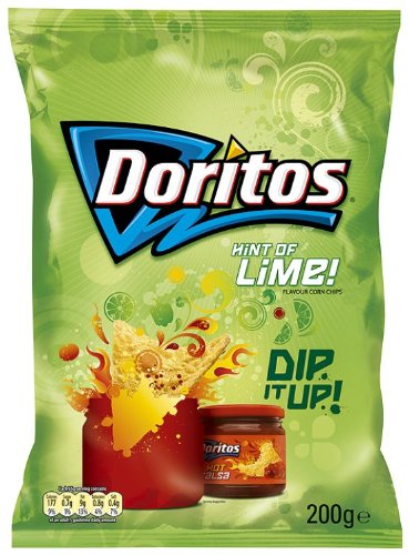 5000328619989 - DORITOS HINT OF LIME 200 G (PACK OF 12)