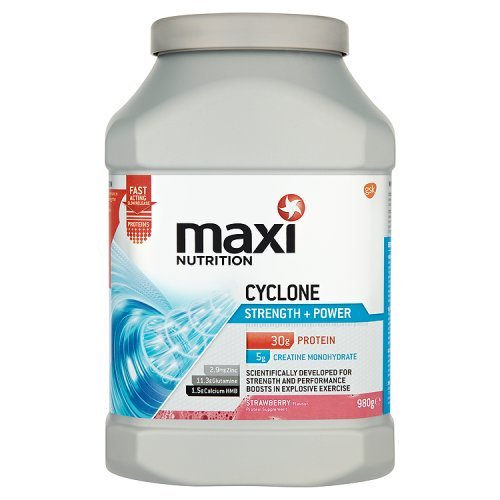 5000347000416 - MAXINUTRITION CYCLONE STRENGTH AND POWER PROTEIN SHAKE POWDER 980 G - STRAWBERRY