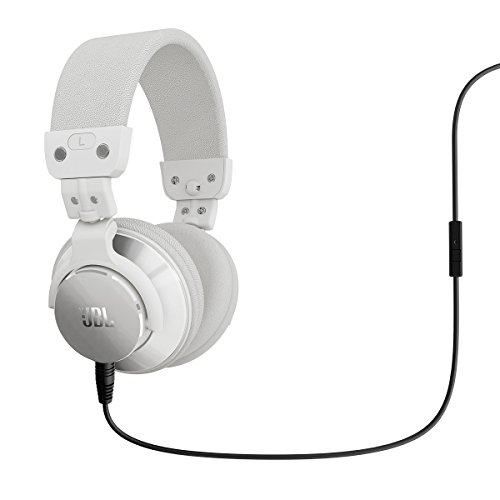 0050036320696 - BASSLINE OVER-EAR DJ STYLE HEADPHONES WITH IN-LINE MIC & CONTROLS (WHITE)
