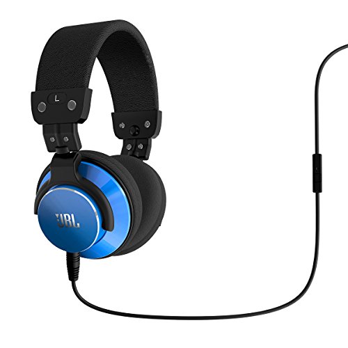 0050036320726 - JBL BASSLINE OVER-EAR DJ STYLE HEADPHONES WITH IN-LINE MIC & CONTROLS (BLUE)