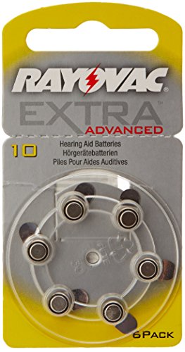 0000050037179 - RAYOVAC EXTRA ADVANCED HEARING AID BATTERY TYPE 10 PACK OF 6