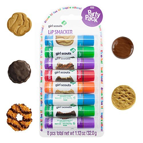 0050051450323 - 8PK LIP SMACKER GIRL SCOUTS COOKIE FLAVOR LIP BALM GLOSS PARTY PACK THIN MINT