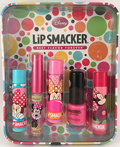 0050051512199 - LIP SMACKER BEST FLAVOR FOREVER DISNEY MINNIE MOUSE COSMETIC COLLECTION TIN ~ 5 PCS