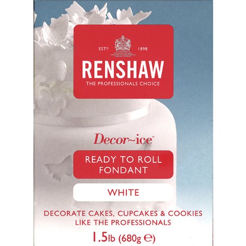 5010301060806 - READY-TO-ROLL FONDANT WHITE, 1-1/2 POUNDS BY RENSHAW