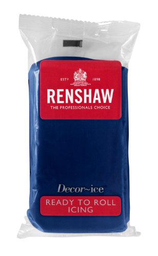 5010301319744 - RENSHAW READY TO ROLL ICING NAVY BLUE 250 G (PACK OF 4)