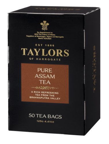 5010357552003 - TAYLORS OF HARROGATE PURE ASSAM TEA, 50-COUNT TEA BAGS (PACK OF 6)