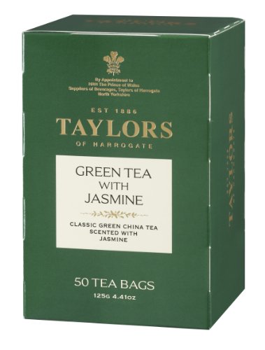 5010357552058 - TAYLORS OF HARROGATE GREEN TEA WITH JASMINE, 50-COUNT TEA BAGS (PACK OF 6)