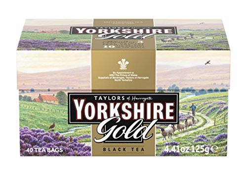 5010357555912 - TAYLORS OF HARROGATE YORKSHIRE GOLD TEA BAGS, 40 COUNT (PACK OF 5)