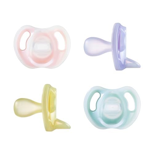 5010415335708 - TOMMEE TIPPEE ULTRA-LIGHT SILICONE PACIFIER, SYMMETRICAL ONE-PIECE DESIGN, BPA-FREE SILICONE BINKIES, 6-18M, 4 COUNT