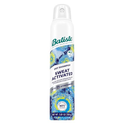 5010724539729 - BATISTE SWEAT ACTIVATED DRY SHAMPOO, NEUTRALIZES ODOR FOR UP TO 24 HOURS & PREVENTS SWEAT BUILDUP IN HAIR, WATERLESS SHAMPOO, 3.81 OZ