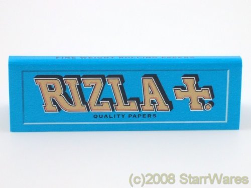 5010891010250 - RIZLA BLUE 69MM REGULAR CIGARETTE ROLLING PAPERS - 20 PACKETS