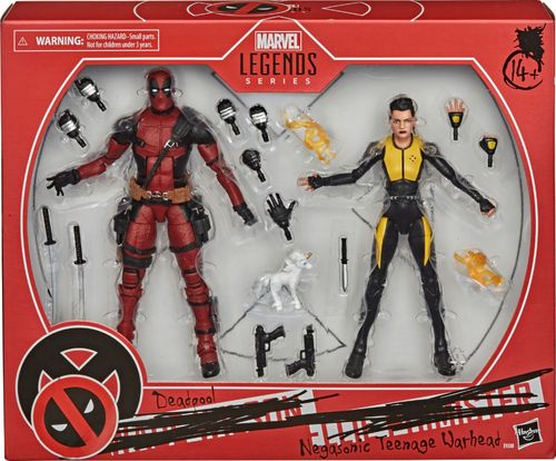 5010993723744 - HASBRO MARVEL DESIGN AND 13 ACCESSORIES LEGENDS SERIES X-MEN 6-INCH COLLECTIBLE DEADPOOL AND NEGASONIC TEENAGE WARHEAD ACTION FIGURE TOYS
