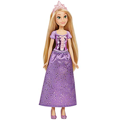 5010993779031 - DISNEY PRINCESS ROYAL SHIMMER RAPUNZEL DOLL, FASHION DOLL WITH SKIRT AND ACCESSORIES, TOY FOR KIDS AGES 3 AND UP