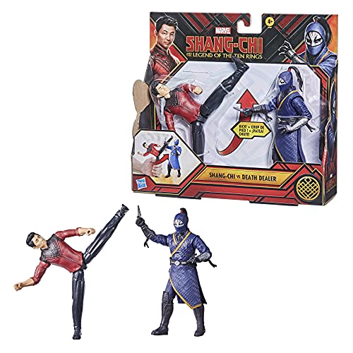 5010993791514 - MARVEL HASBRO SHANG-CHI AND THE LEGEND OF THE TEN RINGS ACTION FIGURE TOYS, SHANG-CHI VS. DEATH DEALER 6-INCH BATTLE PACK, KIDS AGES 4 AND UP