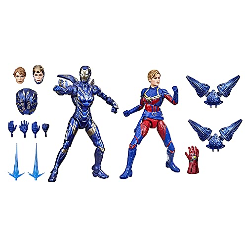 5010993839865 - MARVEL HASBRO LEGENDS SERIES 6-INCH SCALE ACTION FIGURE TOY CAPTAIN AND RESCUE ARMOR 2-PACK, INFINITY SAGA CHARACTER, PREMIUM DESIGN, 2 FIGURES AND 12 ACCESSORIES (AMAZON EXCLUSIVE)