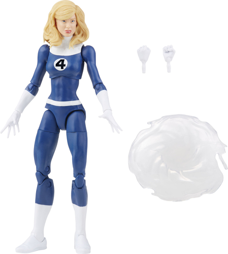 5010993842551 - HASBRO MARVEL LEGENDS SERIES RETRO FANTASTIC FOUR MARVELS INVISIBLE WOMAN 6-INCH ACTION FIGURE TOY, INCLUDES 3 ACCESSORIES