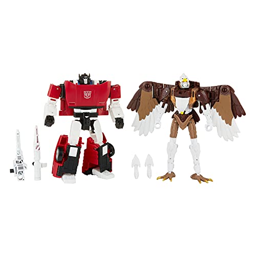 5010993881758 - TRANSFORMERS TOYS GENERATIONS KINGDOM BATTLE ACROSS TIME COLLECTION DELUXE CLASS WFC-K42 SIDESWIPE & MAXIMAL SKYWARP, AGE 8 AND UP, 5.5-INCH (AMAZON EXCLUSIVE)