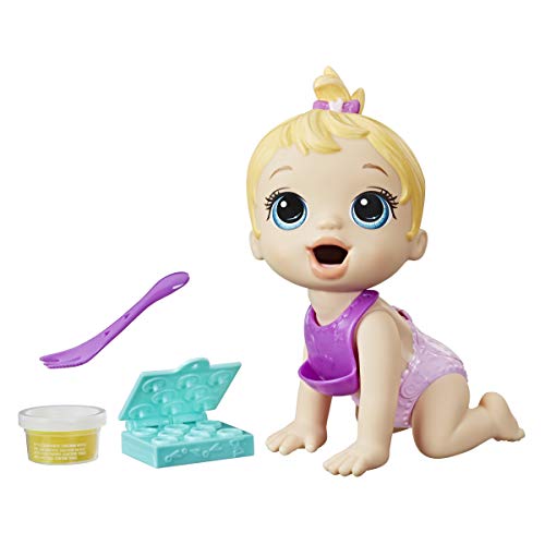 5010993885367 - BABY ALIVE LIL SNACKS DOLL, EATS AND POOPS, SNACK-THEMED 8-INCH BABY DOLL, SNACK BOX MOLD, TOY FOR KIDS AGES 3 AND UP, BLONDE HAIR